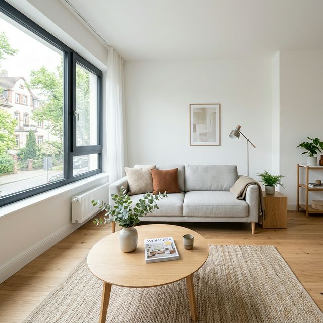 Hochwertig aufbereitetes Wohnzimmer – bereit für den Verkauf